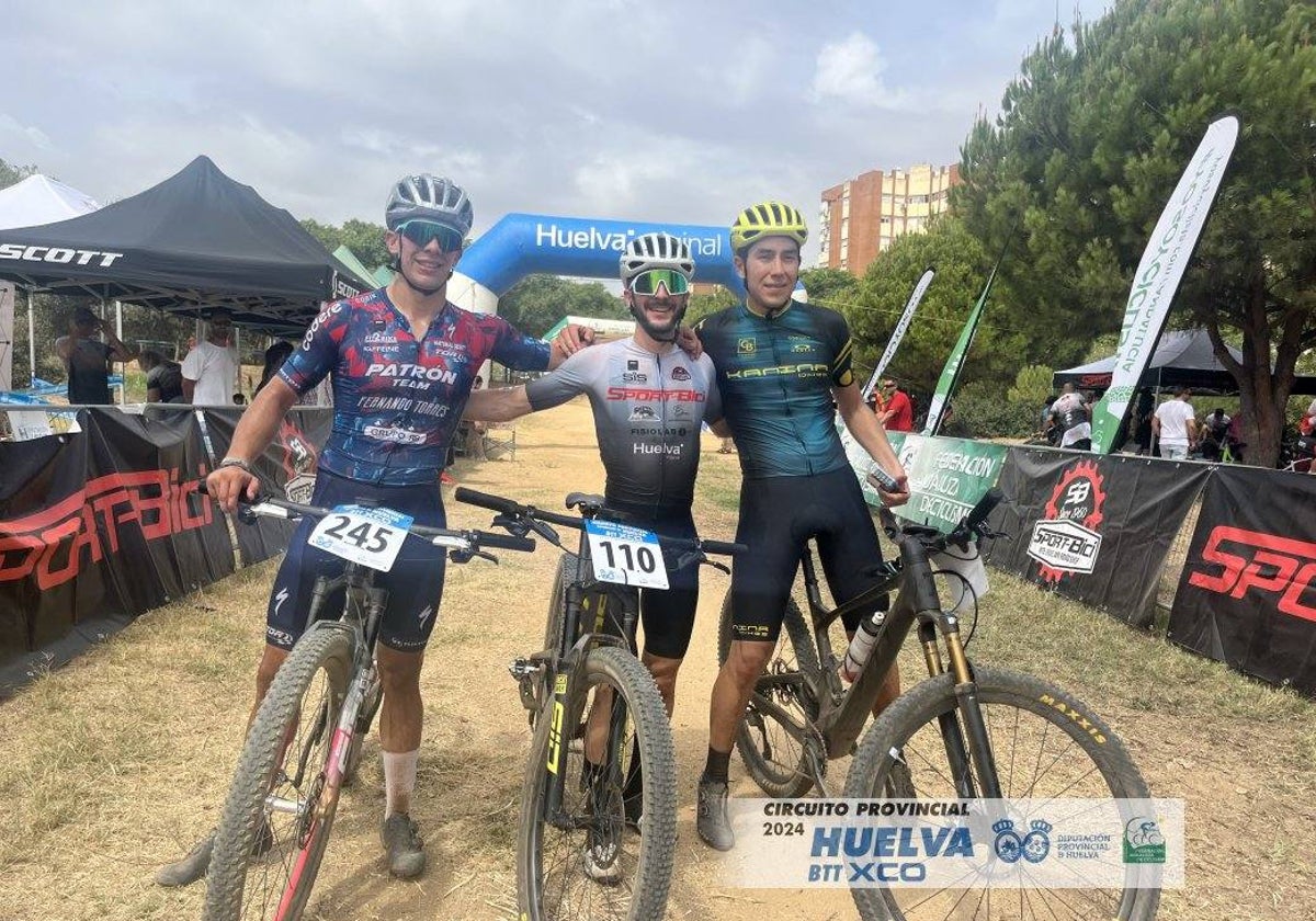 Los ganadores del III Rally Sportbici Parque Moret en la categoría masculina