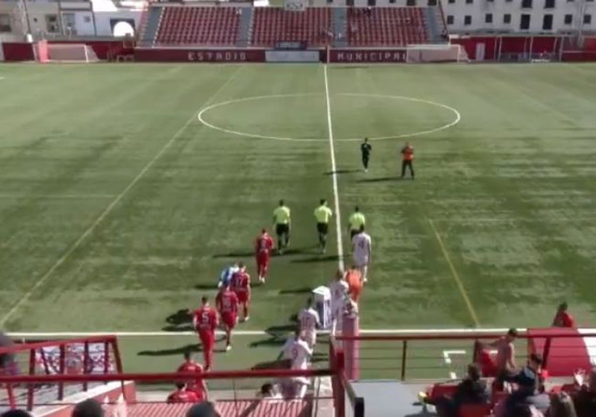 La Palma CF, en su estadio