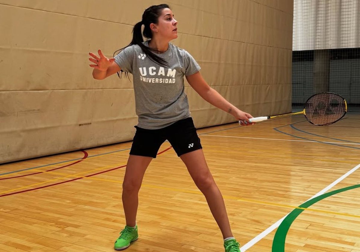 Carolina Marín, en un entrenamiento