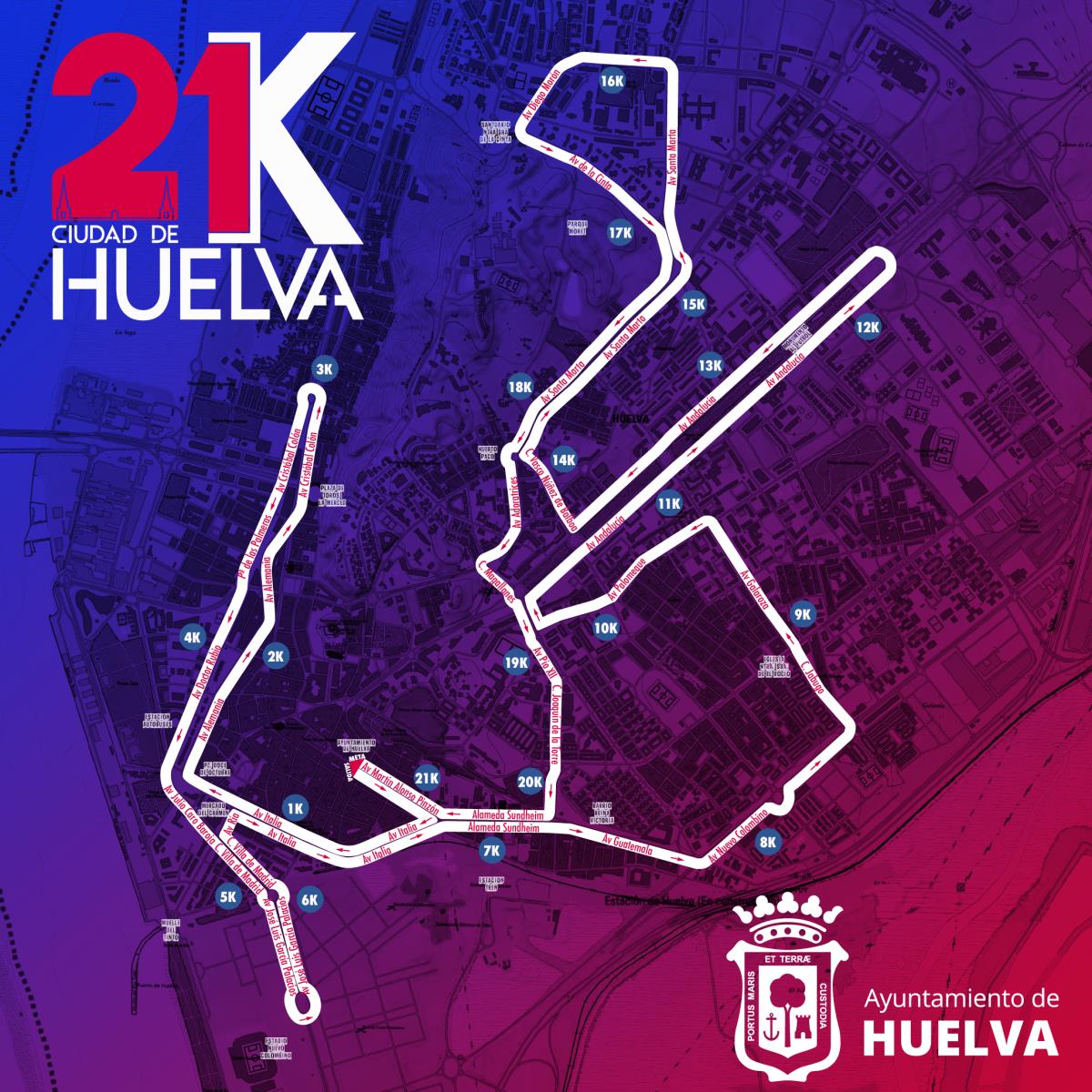 Imagen del recorrido de la carrera