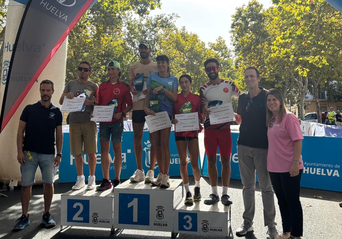 Podio absoluto de la Vuelta a Huelva 2025