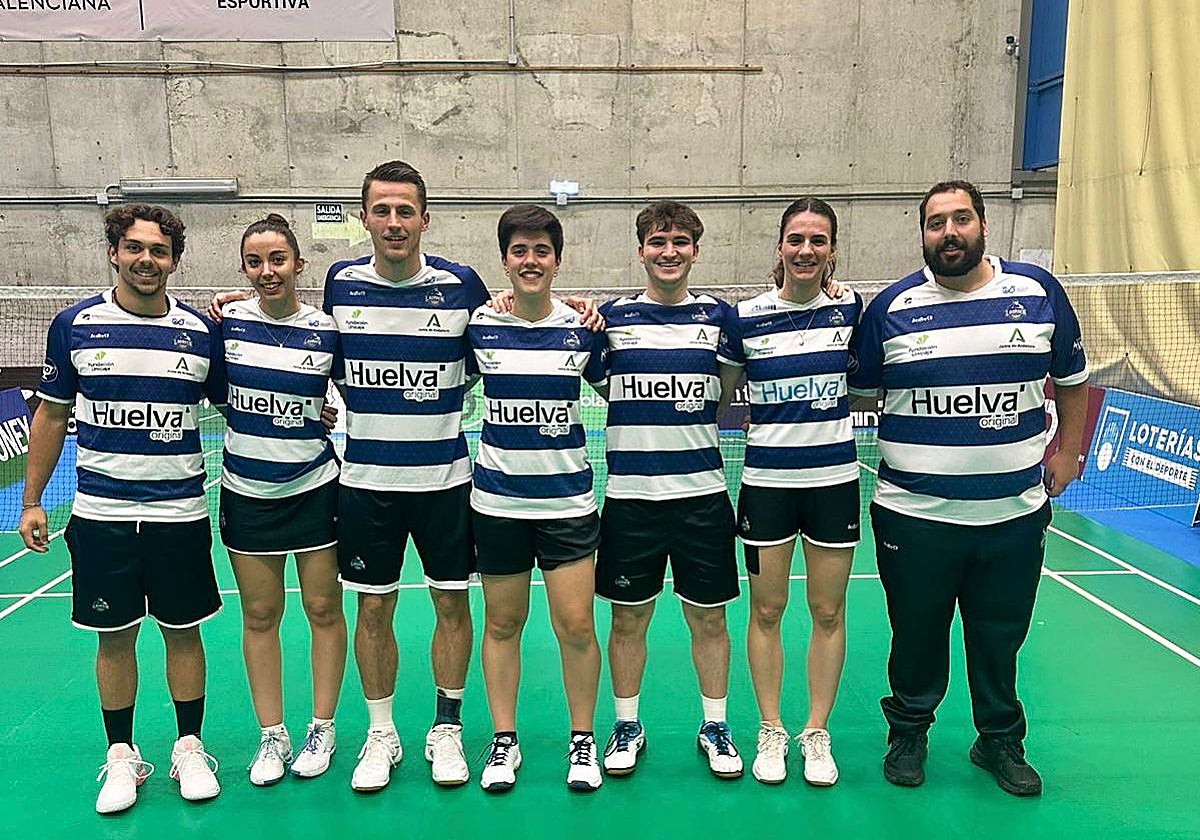 El equipo onubense desplazado a Alicante la pasada jornada