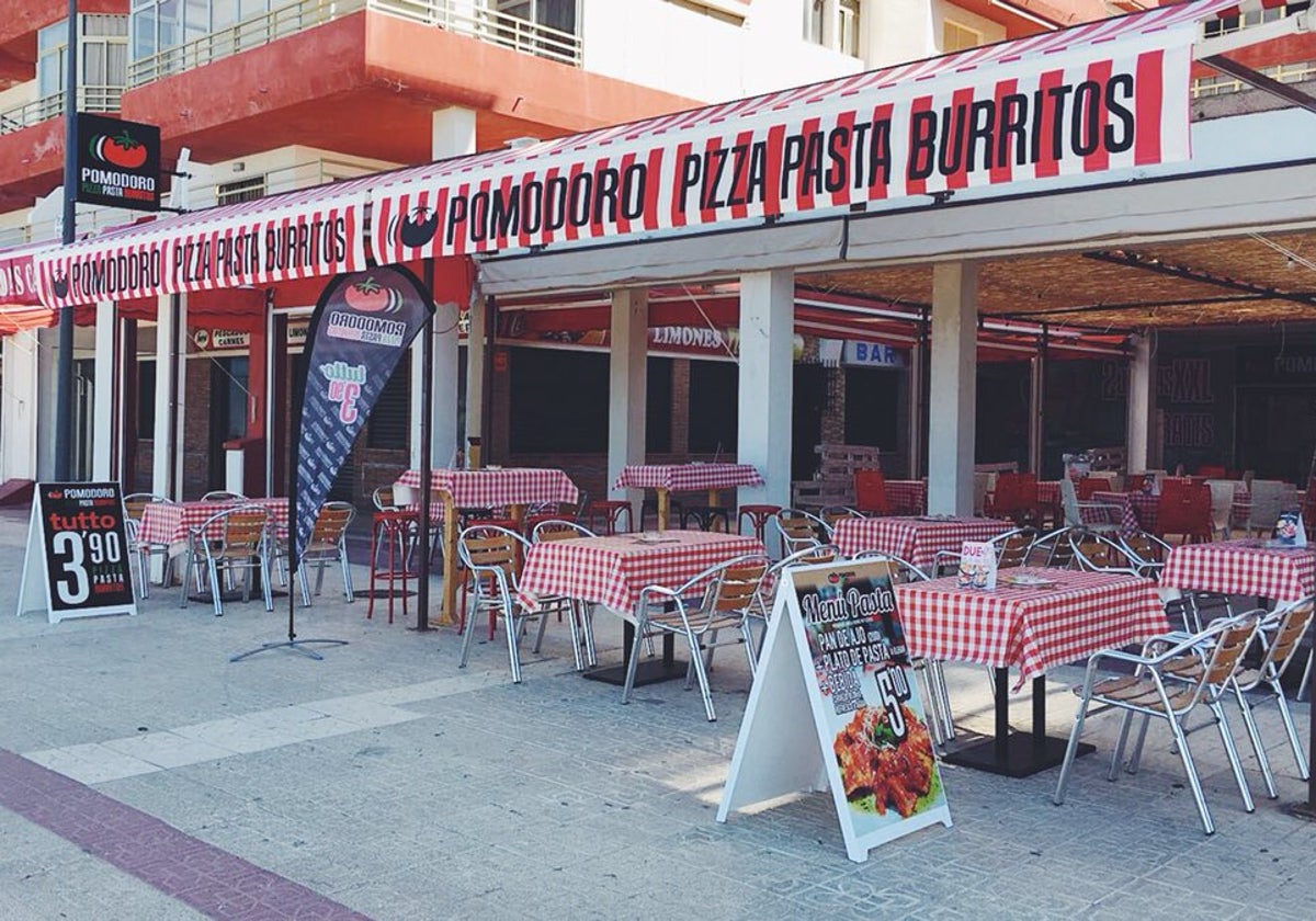 El restaurante Pomodoro de Matalascañas