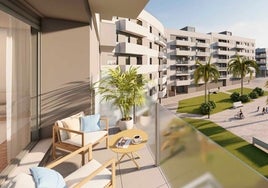 Así serán los pisos de la urbanización Argén Huelva II junto a la Avenida de Andalucía