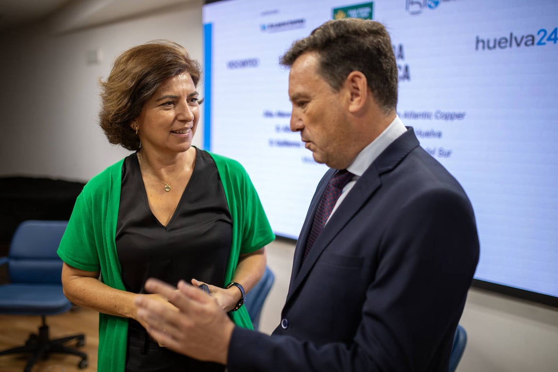 Macarena Gutiérrez con Alberto Santana