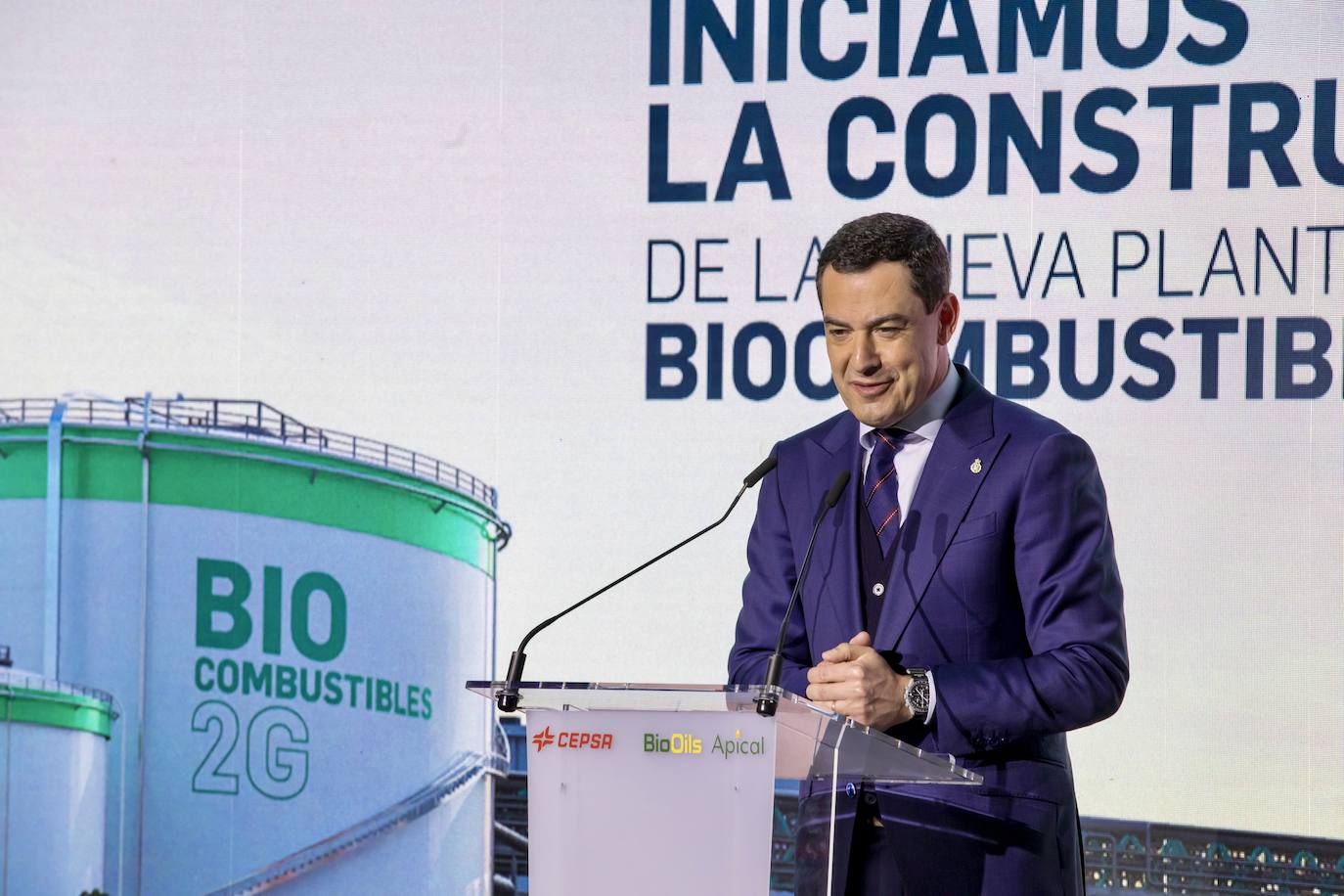 La colocación de la primera piedra de la planta de biocombustibles 2G, en imágenes