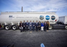 La colocación de la primera piedra de la planta de biocombustibles 2G, en imágenes