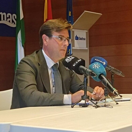 El presidente de Giahsa y de la Mancomunidad de Servicios de la Provincia de Huelva (MAS), Diego del Toro