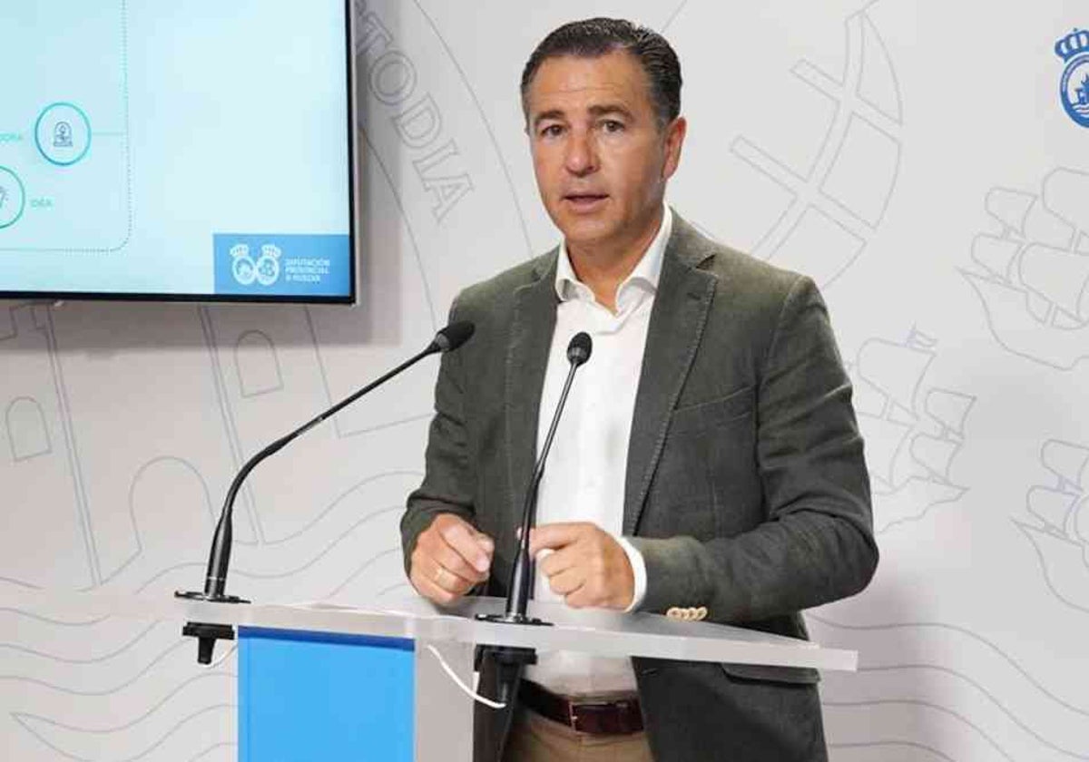 El vicepresidente y diputado de Nuevas Tecnologías de la Diputación de Huelva, Felipe Arias