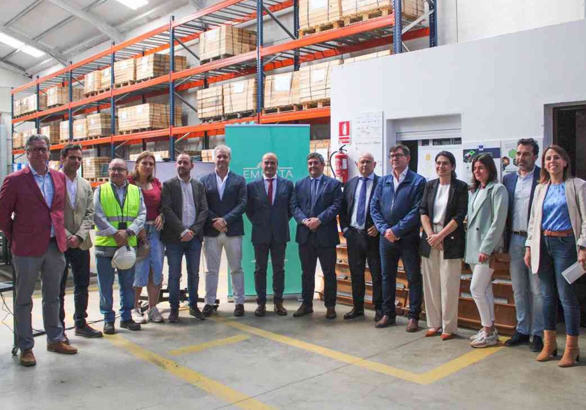 Visita de delegados de la Junta en Huelva a las instalaciones del proyecto 'Iberian Belt West' (IBW) de Emeritas Resources