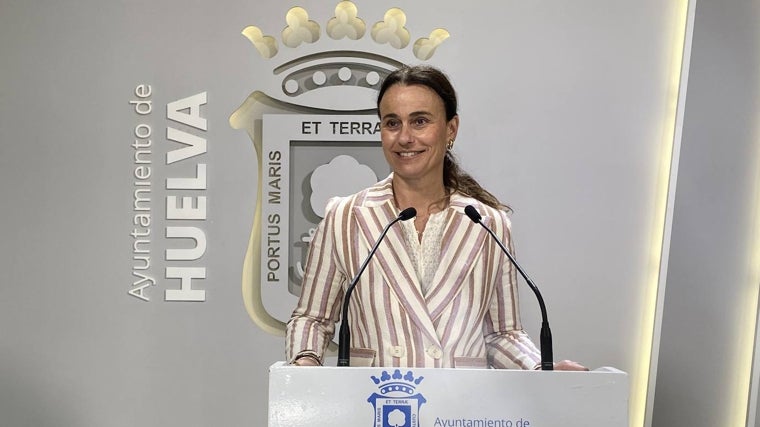 Adela de Mora,teniente alcalde de Empleo, Vivienda, Desarrollo Económico y Fondos Europeos del Ayuntamiento de Huelva