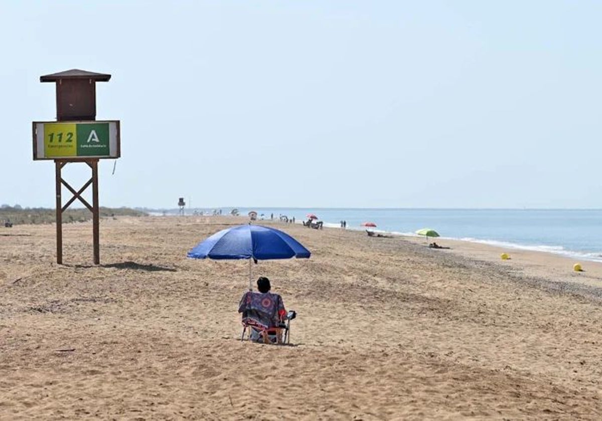Playa Marismas del Odiel, en el término municcipal de Huelva capital