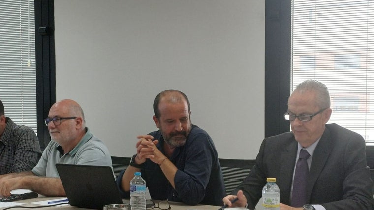 Un momento de la rueda de prensa celebrada esta mañana en la FOE