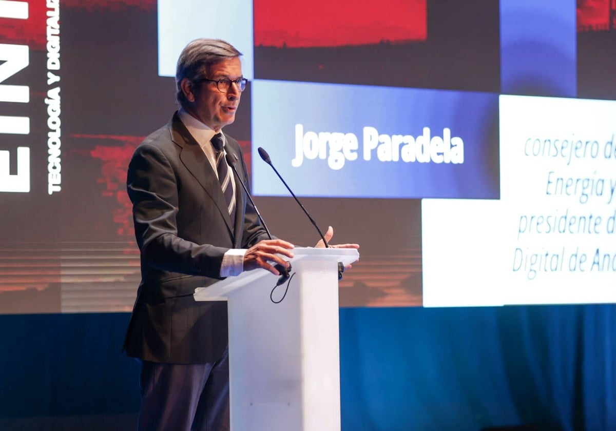 Jorge Paradela, consejero de Industria, Energía y Minas, en la inauguración de Eintec 2025
