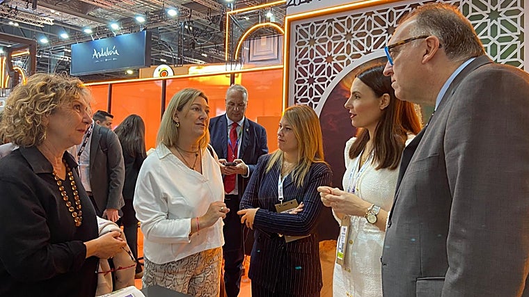 El stand de la provincia de Huelva se encuentra dentro del espacio habilitado por la Consejería de Turismo, Cultura y Deportes de la Junta de Andalucía