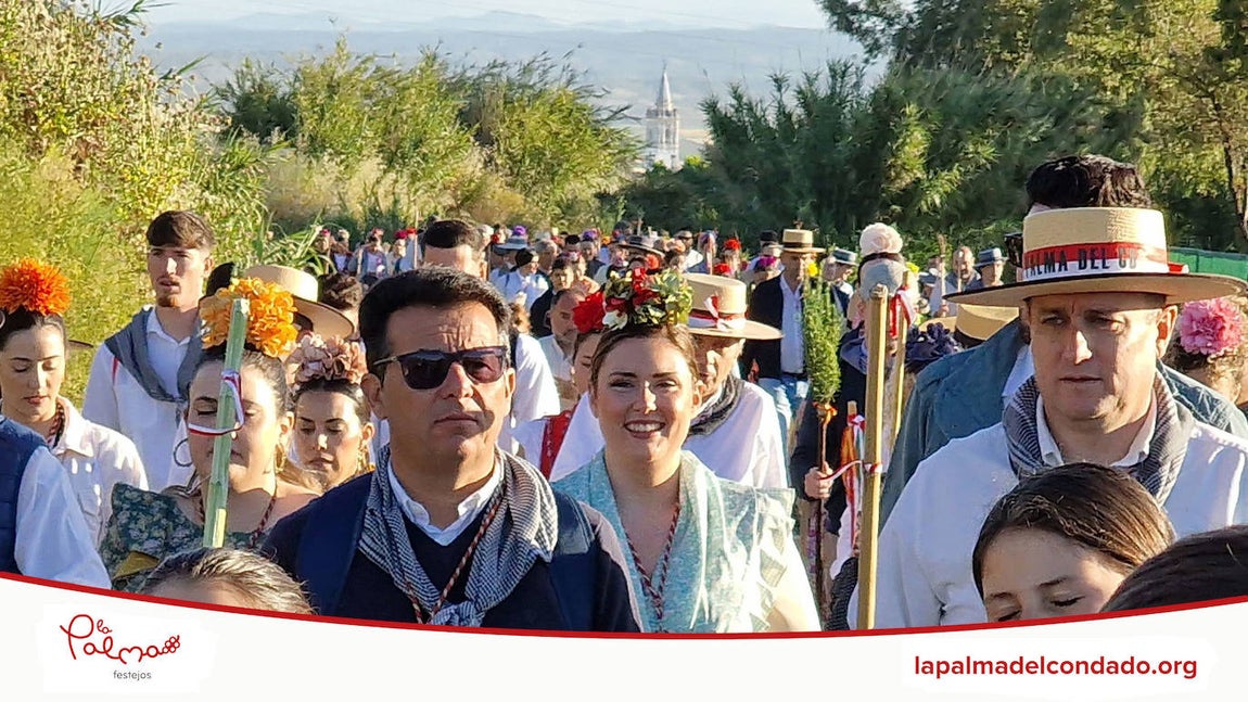 La salida de la hermandad del Rocío de La Palma, en imágenes