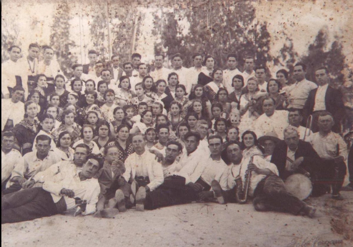 Rocieros de Bonares en 1935