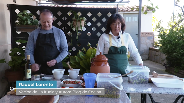 Raquel Lorente, vecina de La Iruela y autora de un blog de cocina, en el programa 'Salud al día'