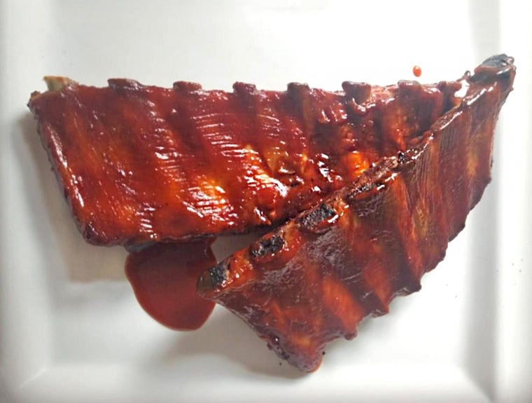 Las costillas ya elaboradas