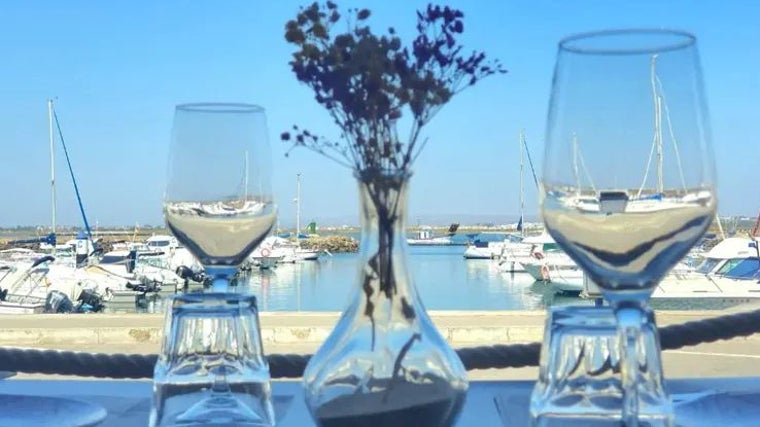 Vista del Puerto de Isla Cirstna desde La Boccana