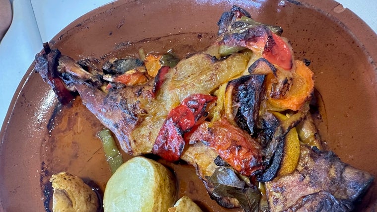 Paletilla de cordero al horno