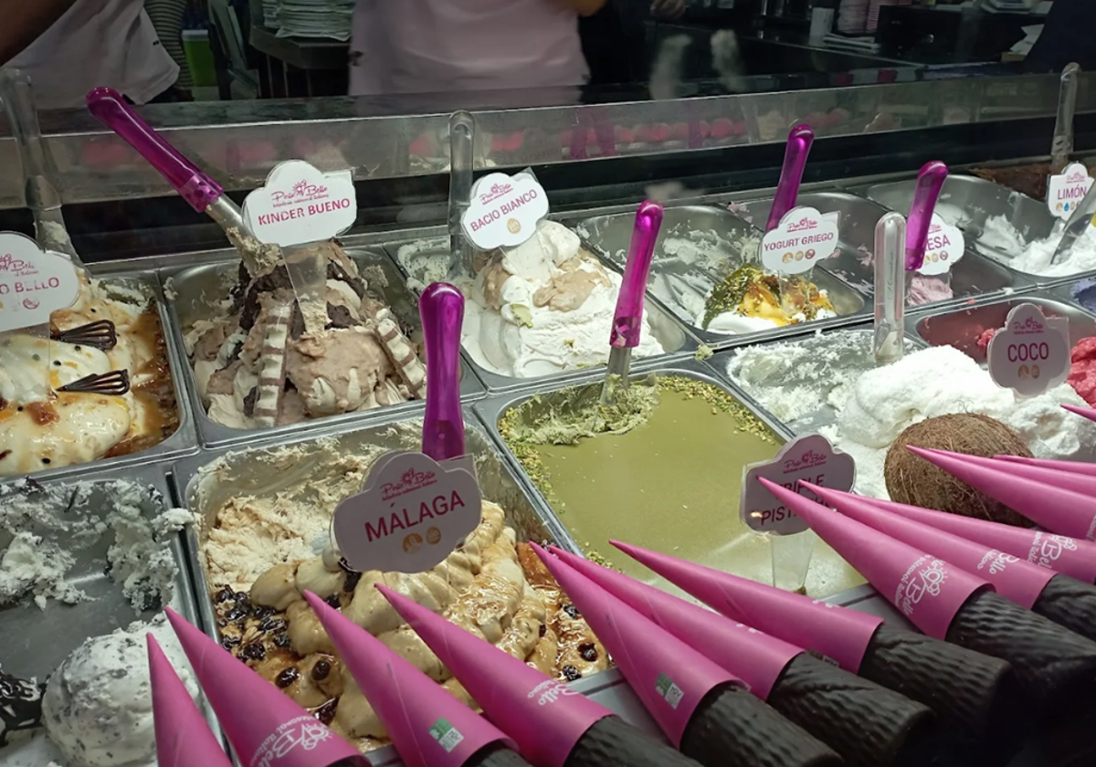 Algunos de los sabores que ofrece la heladería de Punta Umbría que recomienda el chef Xanty Elías