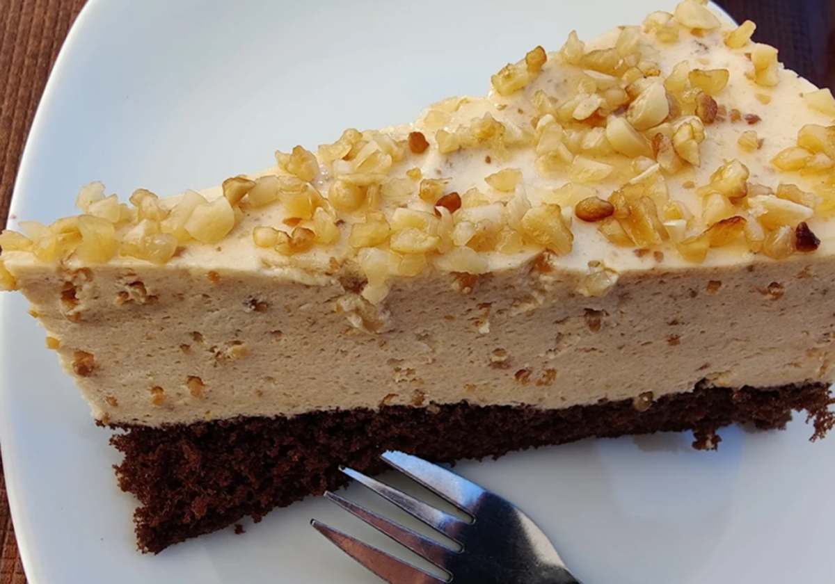 Tarta casera de estilo alemán que preparan en una tartería de Huelva