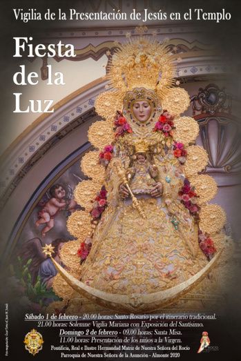 La Hermandad Matriz adelanta la presentación de los niños a la Virgen del Rocío en la Candelaria