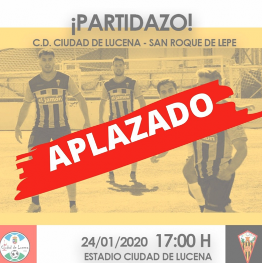 Aplazado el partido del San Roque por un positivo en el Lucena