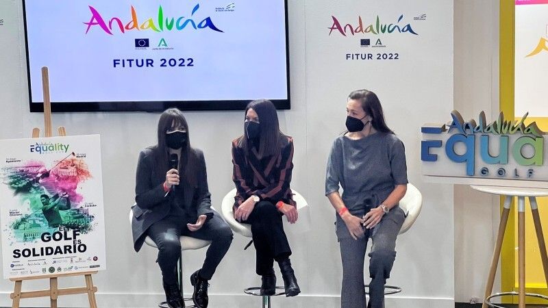 El circuito Andalucía Equality Golf Cup, que tendrá parada en Ayamonte, hizo su puesta de largo en Fitur