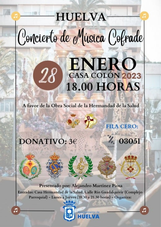 Concierto de música cofrade a favor de la obra social de la Hermandad de la Salud