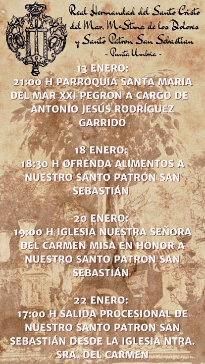 Antonio Jesús Rodríguez Garrido pregonará las Fiestas de San Sebastián de Punta Umbría