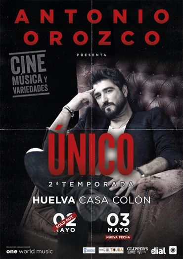 Antonio Orozco anuncia otro concierto en la Casa Colón tras agotar las entradas para el del 2 de mayo