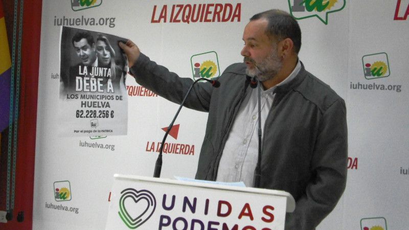 IU reclama a la Junta los más de 62 millones que debe a los municipios onubenses