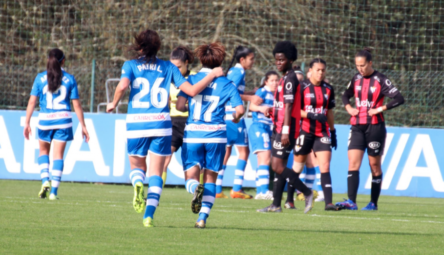 El Depor de Peke arrolla al Sporting, dolido también por la lesión de Kanteh (5-1)