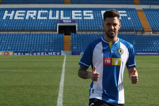 Sergio Jiménez más participativo en el Hércules que Alfonso en el Ebro