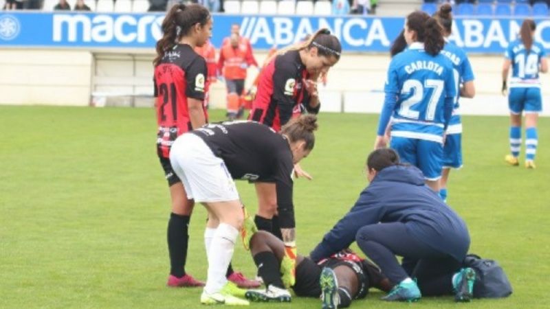 Fatou Kanteh sufre una subluxación de hombro