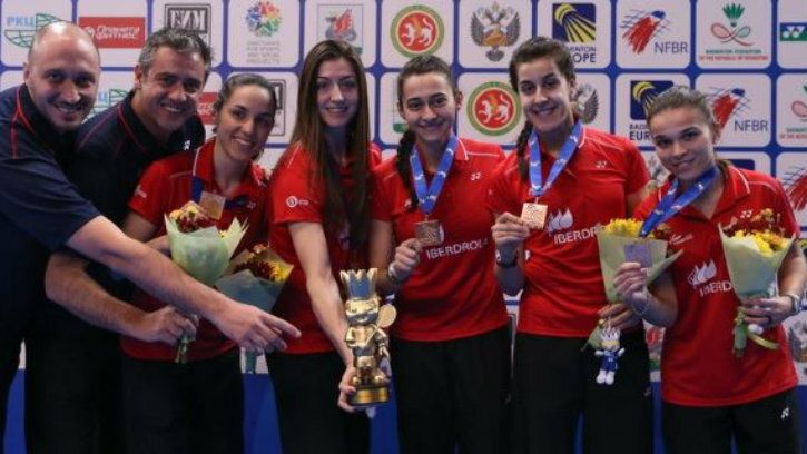 Carolina Marín, Pablo Abián y Carlos Longo afrontan el Campeonato de Europa por Equipos