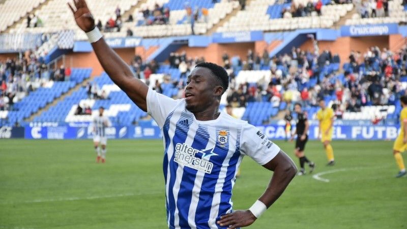 Bouba y Rubén Jurado viajan a Jerez y se quedan en Huelva Anaba, Diawara y Rubén Serrano