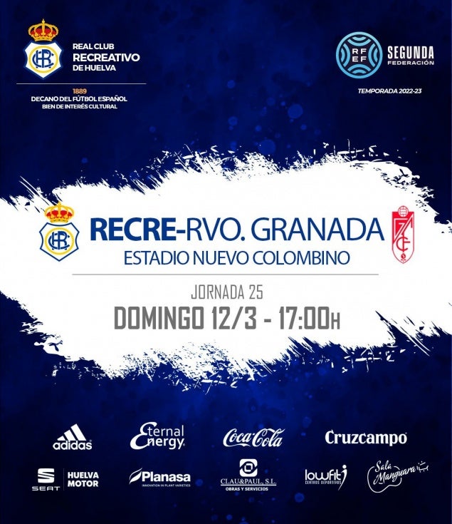 Ya se conoce el horario del duelo ante el Recreativo Granada