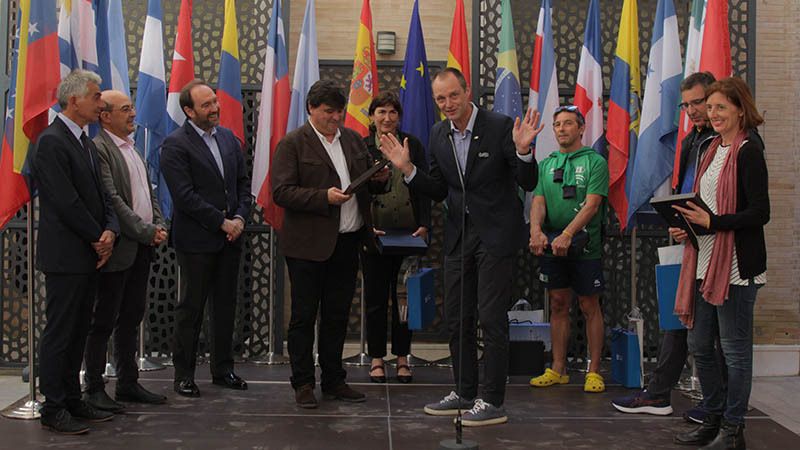 Recibimiento a los delegados de las federaciones de triatlón