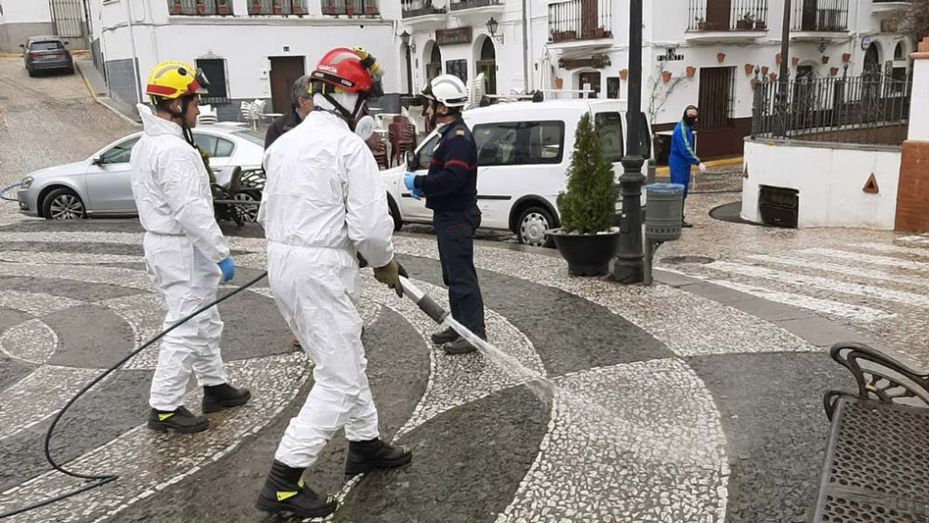 La Diputación coordina a través del Consorcio de Bomberos la desinfección en municipios menores de 1.000 habitantes