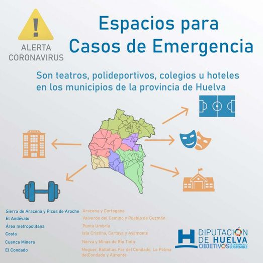 La Diputación coordina con los ayuntamientos la cesión de espacios para casos de emergencia