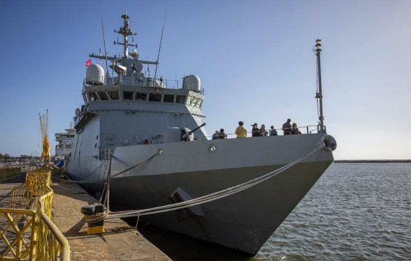 El Puerto de Huelva recibe al Buque ‘Rayo’ de la Armada Española, que estará en el Muelle de Levante hasta el domingo