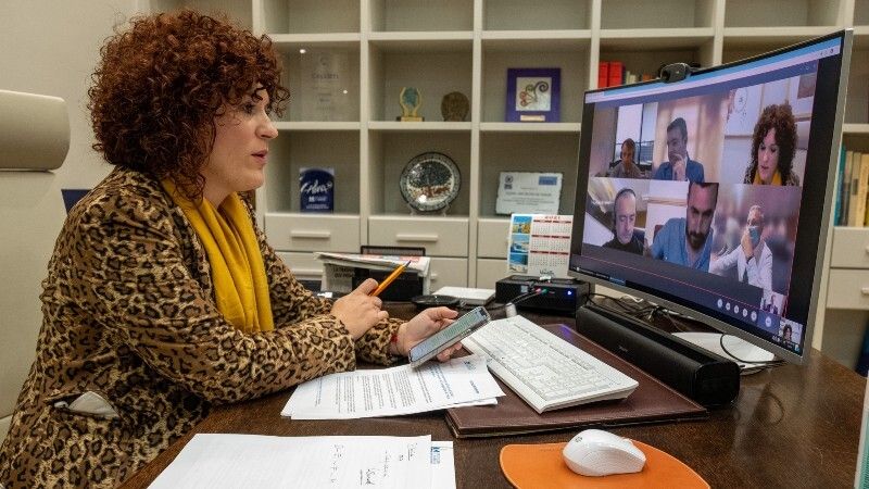 María Eugenia Limón pide el apoyo de Puertos del Estado para el proyecto turístico del río Tinto y los Puertos Colombinos