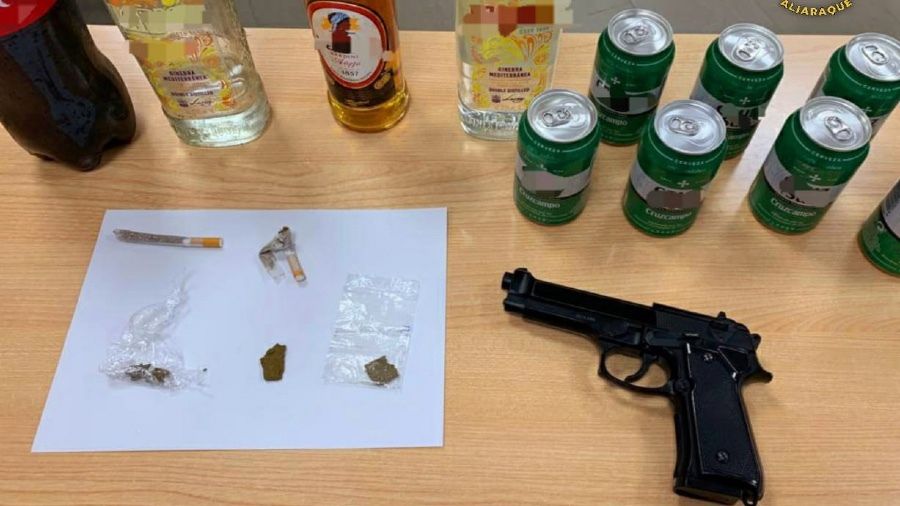 Desmantelan un botellón con 16 jóvenes en Aljaraque, donde además se sancionó a un conductor con el triple de la tasa de alcoholemia
