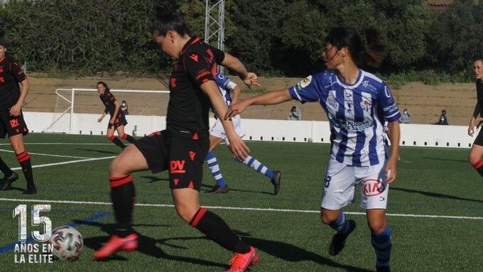La Real Sociedad corta la buena racha del Sporting Huelva (1-2)