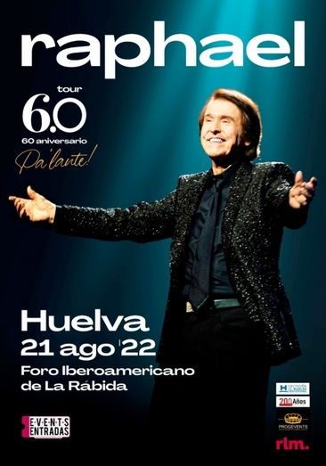Raphael estará en Huelva este verano y las entradas ya están a la venta