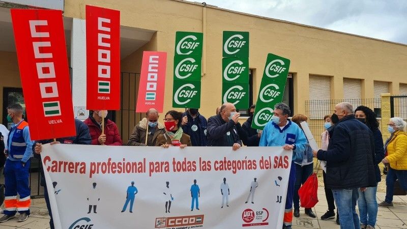 Octava protesta sindical ante la falta de respuesta del SAS para facilitar la carrera profesional a más de 4.000 trabajadores en la provincia