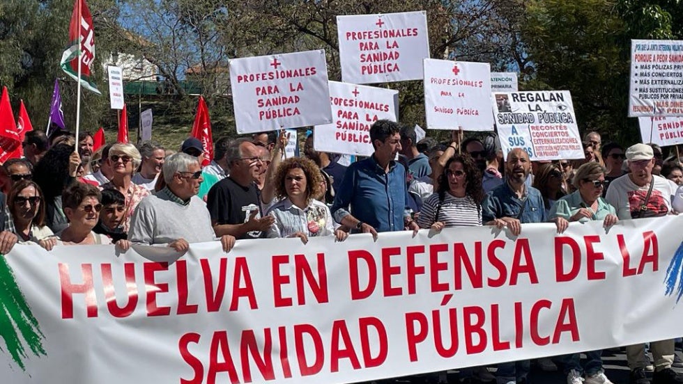 Clamor en Huelva en defensa de la sanidad pública